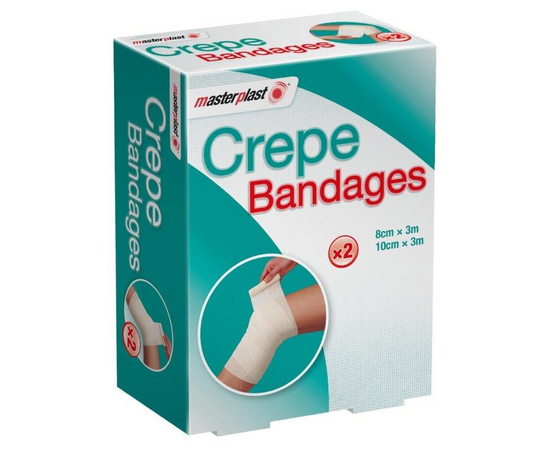 The MasterPlast Crepe Bandages 2 Pack The MasterPlast Crepe Bandages 2 Pack